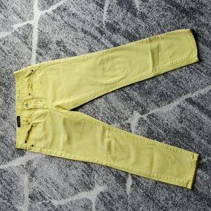 J. Crew Toothpick Yellow Jeans